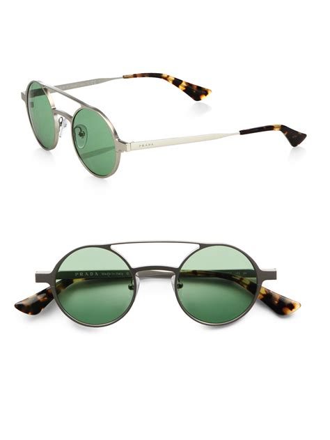 prada round sunglasses men